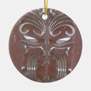 maori designs 4 ceramic tree decoration
