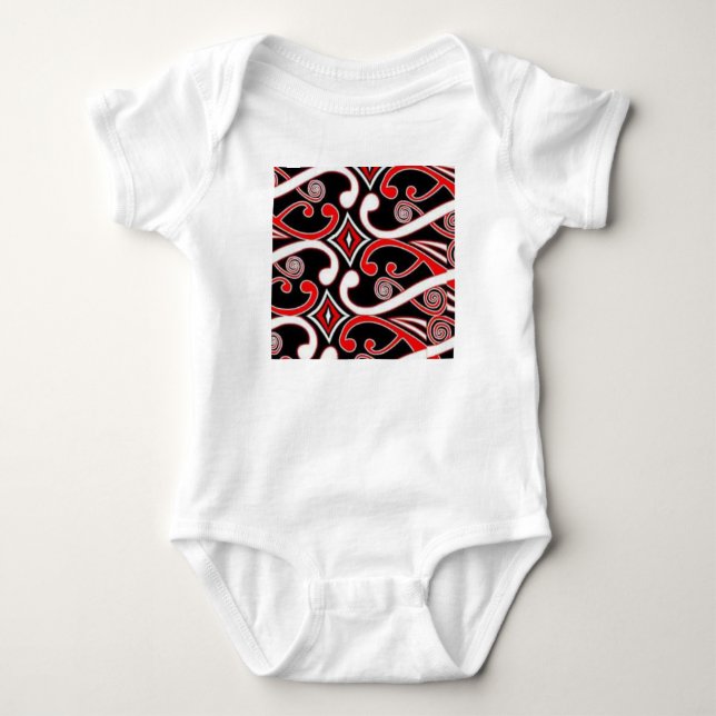 maori designs baby bodysuit (Front)