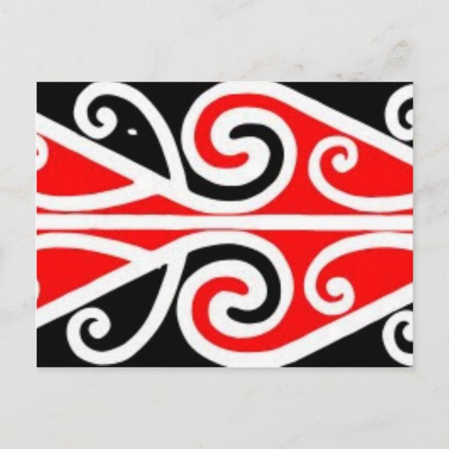 maori designs tribal art for you postcard (Front)
