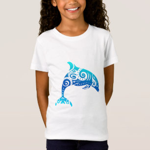 Maori Dolphin Polynesian Tribal Tattoo Gift Idea T-Shirt