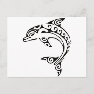 Maori Dolphin Postcard