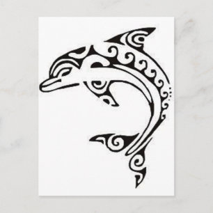 Maori Dolphin Postcard