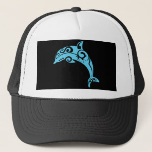 Maori Dolphin Tribal Tattoo Blue - Gift Idea Trucker Hat