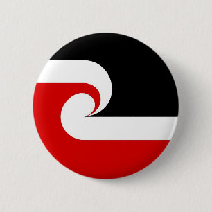 maori ethnic flag new zealand country 6 cm round badge