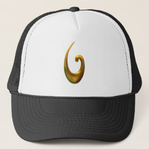 Maori Fish Hood - Gold Trucker Hat