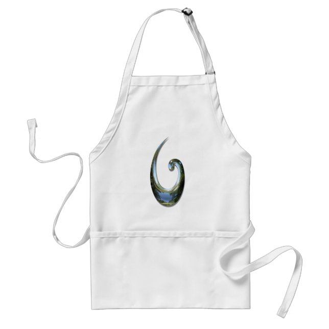 Maori Fish Hook - Chrome Standard Apron (Front)