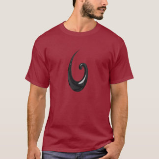 Maori-Fish Hook-obsidian T-Shirt