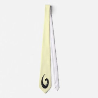 Maori-Fish Hook-obsidian Tie