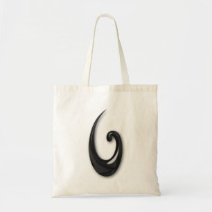 Maori-Fish Hook-obsidian Tote Bag