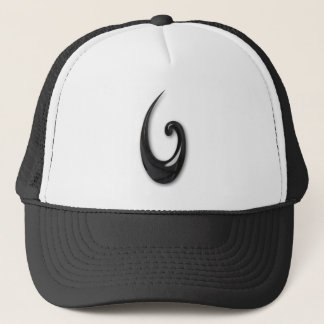 Maori-Fish Hook-obsidian Trucker Hat