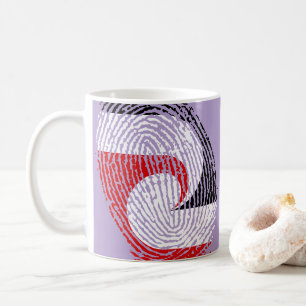 Maori flag fingerprints coffee mug