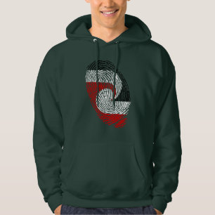Maori flag fingerprints hoodie
