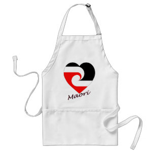 Maori Flag Heart Standard Apron