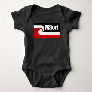 Maori flag,Tino Rangatiratanga flag, Māori Baby Bodysuit