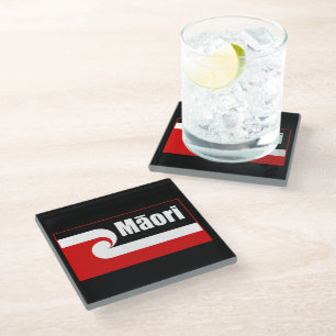 Maori flag,Tino Rangatiratanga flag, Māori Glass Coaster
