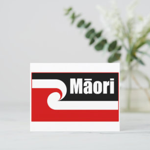 Maori flag,Tino Rangatiratanga flag, Māori Postcard