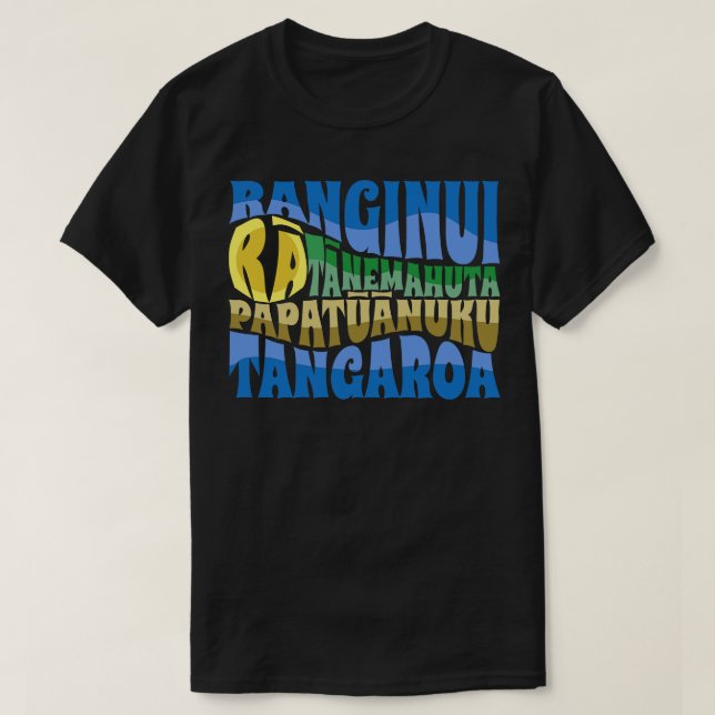 Maori Gods Nga Atua T-Shirt (Design Front)