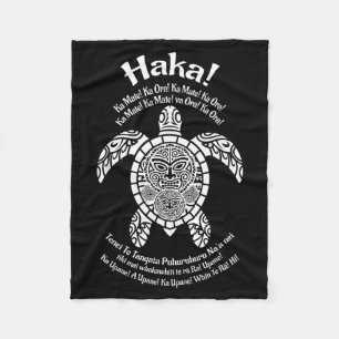 Maori haka chant haka shout proud new zealand rugb fleece blanket