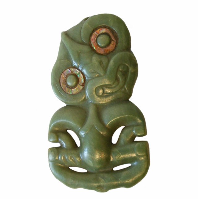 Maori Hei-Tiki Photo Sculpture Decoration (Front)