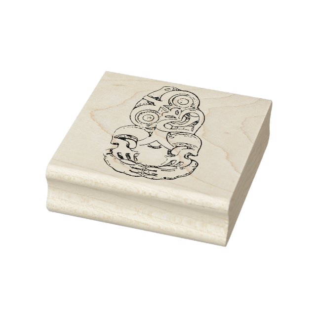 Maori Hei-Tiki Sketch Rubber Stamp (Stamp)