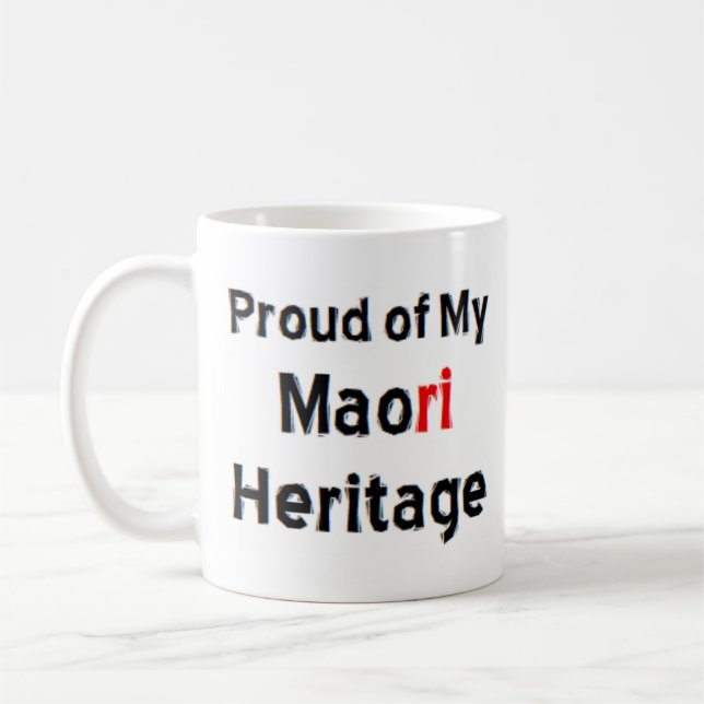 maori heritage coffee mug (Left)