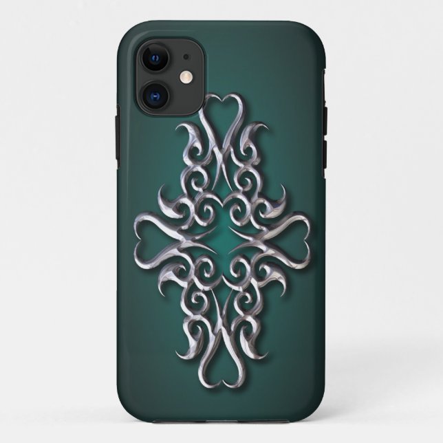 Maori Hook Design - silver Case-Mate iPhone Case (Back)