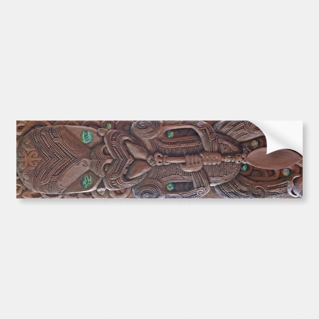 Maori Kahungunu Carving - Sticker (Front)