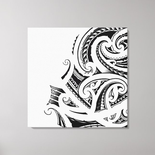 Maori Kirituhi tattoo art Canvas Print (Front)