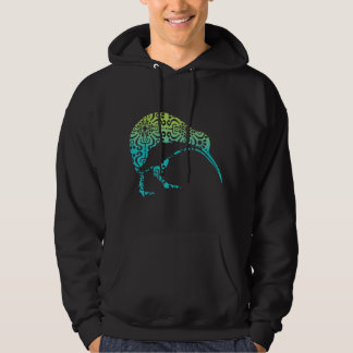 Maori Kiwi Tribal Aboriginal New Zealand Bird Art  Hoodie