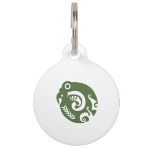 Maori Koropepe Tribal Symbol New Beginn Gift Idea Pet Tag