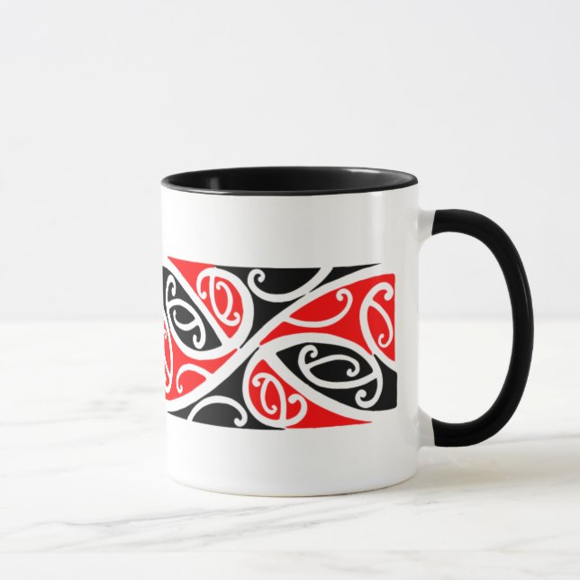 Maori Kowhaiwhai Pattern 1 - Mug (Right)
