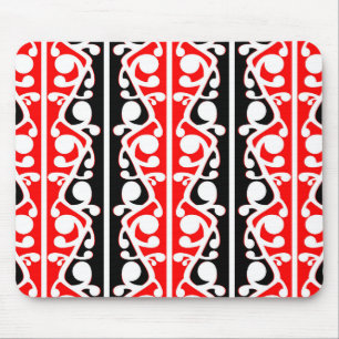 Maori Kowhaiwhai Tribal Pattern Mouse Mat