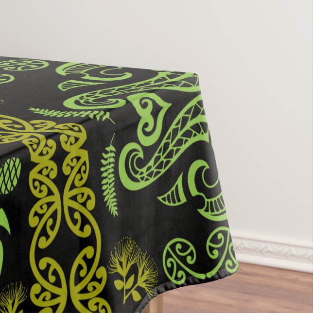 Māori New Zealand Art Tablecloth (In Situ)