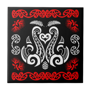 Māori New Zealand Art Tile