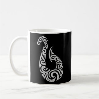 Maori New Zealand Polynesian Fish Hook Charm Coffee Mug