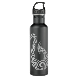 Maori New Zealand Polynesian Fish Hook Charm Gift  710 Ml Water Bottle