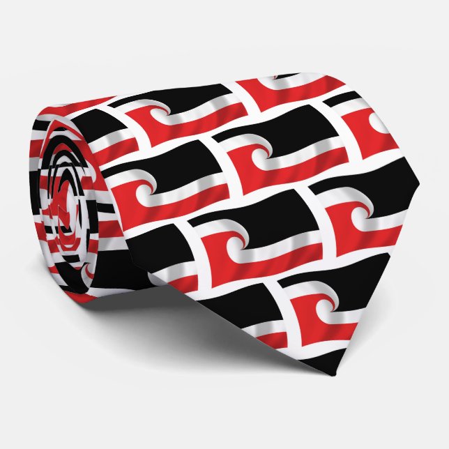 Maori People Flag Tie (Rolled)