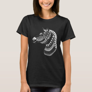 Maori Polynesian Tattoo Zebra Horse Quilted Zebra  T-Shirt