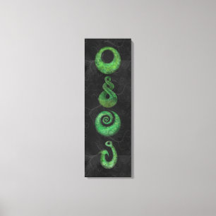 Maori symbols canvas print