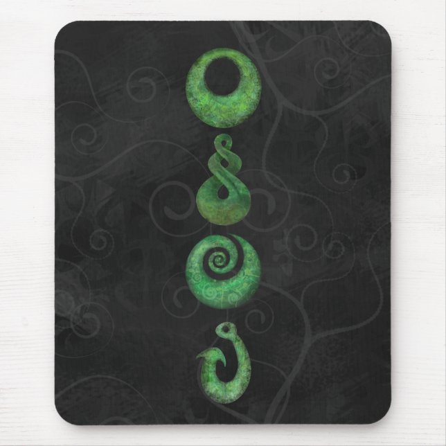 Maori symbols mouse mat (Front)