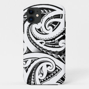 Maori tattoo designs New-Zealand moko iPhone 11 Case