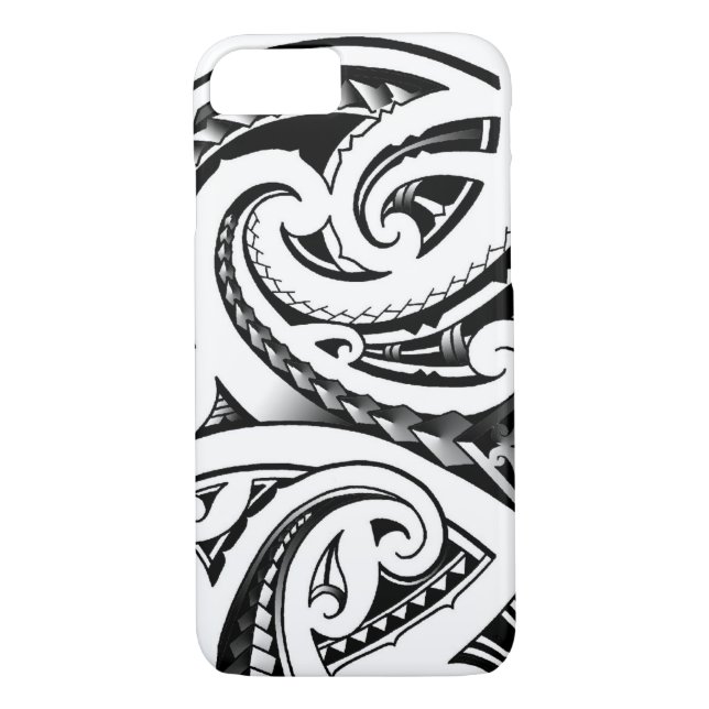 Maori tattoo designs New-Zealand moko Case-Mate iPhone Case (Back)