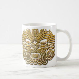 Maori Tattoo - Gold Coffee Mug