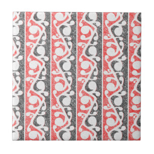 Maori Tribal Distressed Pattern Tile