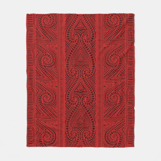 Maori tribal pattern – The Whakairo art of carving Fleece Blanket