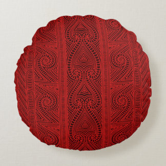 Maori tribal pattern – The Whakairo art of carving Round Cushion