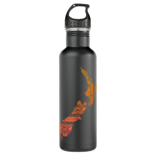 Maori Tribal Polynesian New Zealand Culture Tattoo 710 Ml Water Bottle