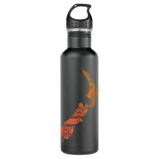 Maori Tribal Polynesian New Zealand Culture Tattoo 710 Ml Water Bottle