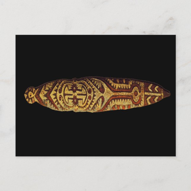 Maori Tribal Shield Postcard (Front)