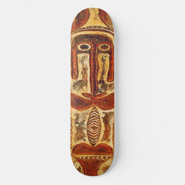 Maori Tribal Shield Skateboard (Front)